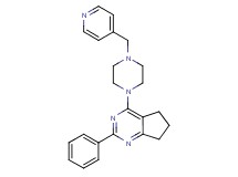 2-phenyl-4-[4-(4-pyridinylmethyl)-1-piperazinyl]-6,7-dihydro-5H-cyclopenta[d]pyrimidine