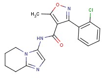 3-(2-chlorophenyl)-5-methyl-N-(5,6,7,8-tetrahydroimidazo[1,2-a]pyridin-3-yl)isoxazole-4-carboxamide