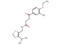 4-(4-ethoxy-3-methylphenyl)-N-[(4-isopropyl-1,2,3-thiadiazol-5-yl)methyl]-4-oxobutanamide