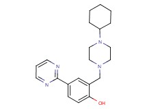 2-[(4-cyclohexyl-1-piperazinyl)methyl]-4-(2-pyrimidinyl)phenol