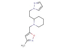 1-[(3-methylisoxazol-5-yl)methyl]-2-[2-(1H-pyrazol-1-yl)ethyl]piperidine