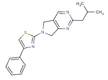 2-isobutyl-6-(4-phenyl-1,3-thiazol-2-yl)-6,7-dihydro-5H-pyrrolo[3,4-d]pyrimidine