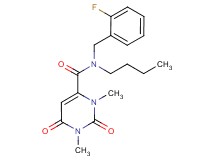 N-butyl-N-(2-fluorobenzyl)-1,3-dimethyl-2,6-dioxo-1,2,3,6-tetrahydropyrimidine-4-carboxamide