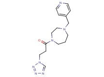 1-(pyridin-4-ylmethyl)-4-[3-(1H-tetrazol-1-yl)propanoyl]-1,4-diazepane