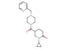 1-cyclopropyl-5-{[4-(2-pyridinylmethyl)-1-piperazinyl]carbonyl}-2-piperidinone
