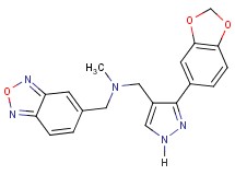 1-[3-(1,3-benzodioxol-5-yl)-1H-pyrazol-4-yl]-N-(2,1,3-benzoxadiazol-5-ylmethyl)-N-methylmethanamine