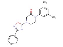1-(3,5-dimethylphenyl)-4-(3-phenyl-1,2,4-oxadiazol-5-yl)-2-piperazinone