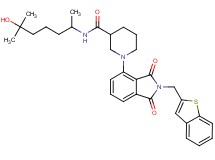 1-[2-(1-benzothien-2-ylmethyl)-1,3-dioxo-2,3-dihydro-1H-isoindol-4-yl]-N-(5-hydroxy-1,5-dimethylhexyl)-3-piperidinecarboxamide