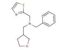 1-phenyl-N-(tetrahydrofuran-3-ylmethyl)-N-(1,3-thiazol-2-ylmethyl)methanamine