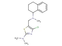 4-chloro-N,N-dimethyl-5-{[methyl(1,2,3,4-tetrahydro-1-naphthalenyl)amino]methyl}-1,3-thiazol-2-amine