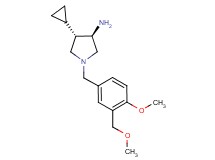 rel-(3R,4S)-4-cyclopropyl-1-[4-methoxy-3-(methoxymethyl)benzyl]-3-pyrrolidinamine dihydrochloride