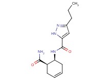 N-[(1S*,6R*)-6-(aminocarbonyl)cyclohex-3-en-1-yl]-3-propyl-1H-pyrazole-5-carboxamide