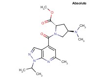 methyl (2S,4R)-4-(dimethylamino)-1-[(1-isopropyl-6-methyl-1H-pyrazolo[3,4-b]pyridin-4-yl)carbonyl]pyrrolidine-2-carboxylate