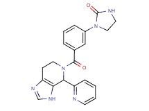 1-(3-{[4-(2-pyridinyl)-3,4,6,7-tetrahydro-5H-imidazo[4,5-c]pyridin-5-yl]carbonyl}phenyl)-2-imidazolidinone bis(trifluoroacetate)