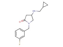 4-[(cyclopropylmethyl)amino]-1-(3-fluorobenzyl)-2-pyrrolidinone