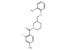 1-(2-fluoro-4-methylbenzoyl)-3-[(2-methylphenoxy)methyl]piperidine