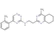 5-(2-methylphenyl)-N-[2-(4-methyl-5,6,7,8-tetrahydro-2-quinazolinyl)ethyl]-1,2,4-triazin-3-amine