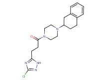1-[3-(3-chloro-1H-1,2,4-triazol-5-yl)propanoyl]-4-(1,2,3,4-tetrahydro-2-naphthalenyl)piperazine