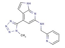 4-(1-methyl-1H-tetrazol-5-yl)-N-(pyridin-2-ylmethyl)-1H-pyrrolo[2,3-b]pyridin-6-amine