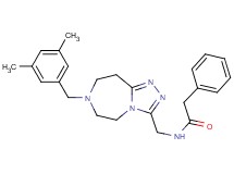 N-{[7-(3,5-dimethylbenzyl)-6,7,8,9-tetrahydro-5H-[1,2,4]triazolo[4,3-d][1,4]diazepin-3-yl]methyl}-2-phenylacetamide