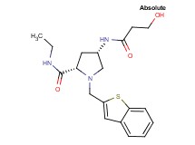 (4S)-1-(1-benzothien-2-ylmethyl)-N-ethyl-4-[(3-hydroxypropanoyl)amino]-L-prolinamide