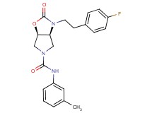 (3aS*,6aR*)-3-[2-(4-fluorophenyl)ethyl]-N-(3-methylphenyl)-2-oxohexahydro-5H-pyrrolo[3,4-d][1,3]oxazole-5-carboxamide