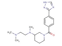 N,N,N'-trimethyl-N'-{1-[4-(1H-1,2,4-triazol-3-yl)benzoyl]-3-piperidinyl}-1,2-ethanediamine
