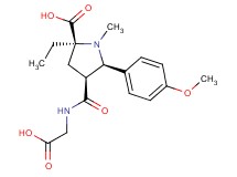 (2S*,4S*,5R*)-4-{[(carboxymethyl)amino]carbonyl}-2-ethyl-5-(4-methoxyphenyl)-1-methylpyrrolidine-2-carboxylic acid