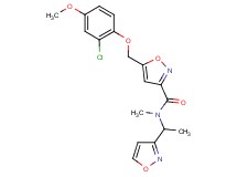 5-[(2-chloro-4-methoxyphenoxy)methyl]-N-[1-(3-isoxazolyl)ethyl]-N-methyl-3-isoxazolecarboxamide