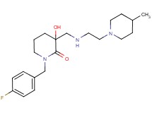 1-(4-fluorobenzyl)-3-hydroxy-3-({[2-(4-methylpiperidin-1-yl)ethyl]amino}methyl)piperidin-2-one