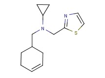 (cyclohex-3-en-1-ylmethyl)cyclopropyl(1,3-thiazol-2-ylmethyl)amine