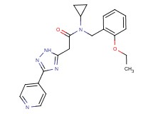 N-cyclopropyl-N-(2-ethoxybenzyl)-2-(3-pyridin-4-yl-1H-1,2,4-triazol-5-yl)acetamide