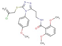N-{2-[5-[(2-chloro-2-propen-1-yl)thio]-4-(4-methoxyphenyl)-4H-1,2,4-triazol-3-yl]ethyl}-2,6-dimethoxybenzamide