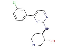 rel-(3R,4R)-4-{[4-(3-chlorophenyl)-2-pyrimidinyl]amino}-3-piperidinol hydrochloride