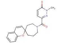 2-methyl-6-(1H-spiro[azepane-4,2'-chromen]-1-ylcarbonyl)pyridazin-3(2H)-one