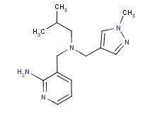 3-({isobutyl[(1-methyl-1H-pyrazol-4-yl)methyl]amino}methyl)pyridin-2-amine