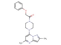 2,5-dimethyl-7-[4-(phenoxyacetyl)-1-piperazinyl]pyrazolo[1,5-a]pyrimidine