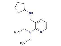 3-[(cyclopentylamino)methyl]-N,N-diethyl-2-pyridinamine