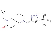 8-[(5-tert-butyl-1H-pyrazol-3-yl)methyl]-2-(cyclopropylmethyl)-2,8-diazaspiro[5.5]undecan-3-one