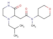 2-(1-isobutyl-3-oxo-2-piperazinyl)-N-methyl-N-(tetrahydro-2H-pyran-4-yl)acetamide