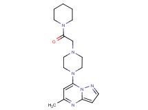 5-methyl-7-{4-[2-oxo-2-(1-piperidinyl)ethyl]-1-piperazinyl}pyrazolo[1,5-a]pyrimidine