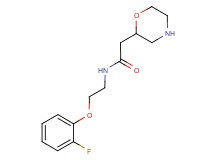 N-[2-(2-fluorophenoxy)ethyl]-2-morpholin-2-ylacetamide