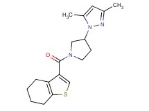 3,5-dimethyl-1-[1-(4,5,6,7-tetrahydro-1-benzothien-3-ylcarbonyl)-3-pyrrolidinyl]-1H-pyrazole