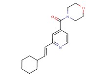 4-{2-[(E)-2-cyclohexylvinyl]isonicotinoyl}morpholine