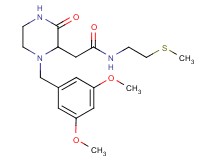 2-[1-(3,5-dimethoxybenzyl)-3-oxo-2-piperazinyl]-N-[2-(methylthio)ethyl]acetamide