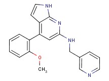 4-(2-methoxyphenyl)-N-(pyridin-3-ylmethyl)-1H-pyrrolo[2,3-b]pyridin-6-amine