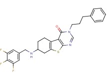 3-(3-phenylpropyl)-7-[(3,4,5-trifluorobenzyl)amino]-5,6,7,8-tetrahydro[1]benzothieno[2,3-d]pyrimidin-4(3H)-one