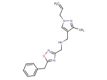 1-(1-allyl-3-methyl-1H-pyrazol-4-yl)-N-[(5-benzyl-1,2,4-oxadiazol-3-yl)methyl]methanamine