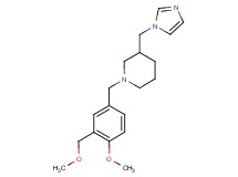 3-(1H-imidazol-1-ylmethyl)-1-[4-methoxy-3-(methoxymethyl)benzyl]piperidine
