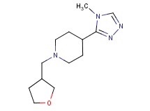 4-(4-methyl-4H-1,2,4-triazol-3-yl)-1-(tetrahydrofuran-3-ylmethyl)piperidine